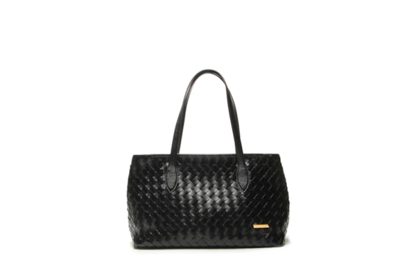 Bolsa Feminina Maxi Napa Oil - Preto