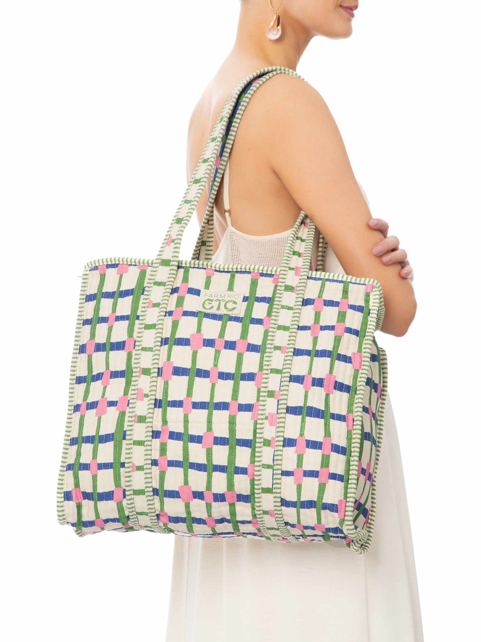 Bolsa Feminina Maxi Redinha Branco Farm Etc