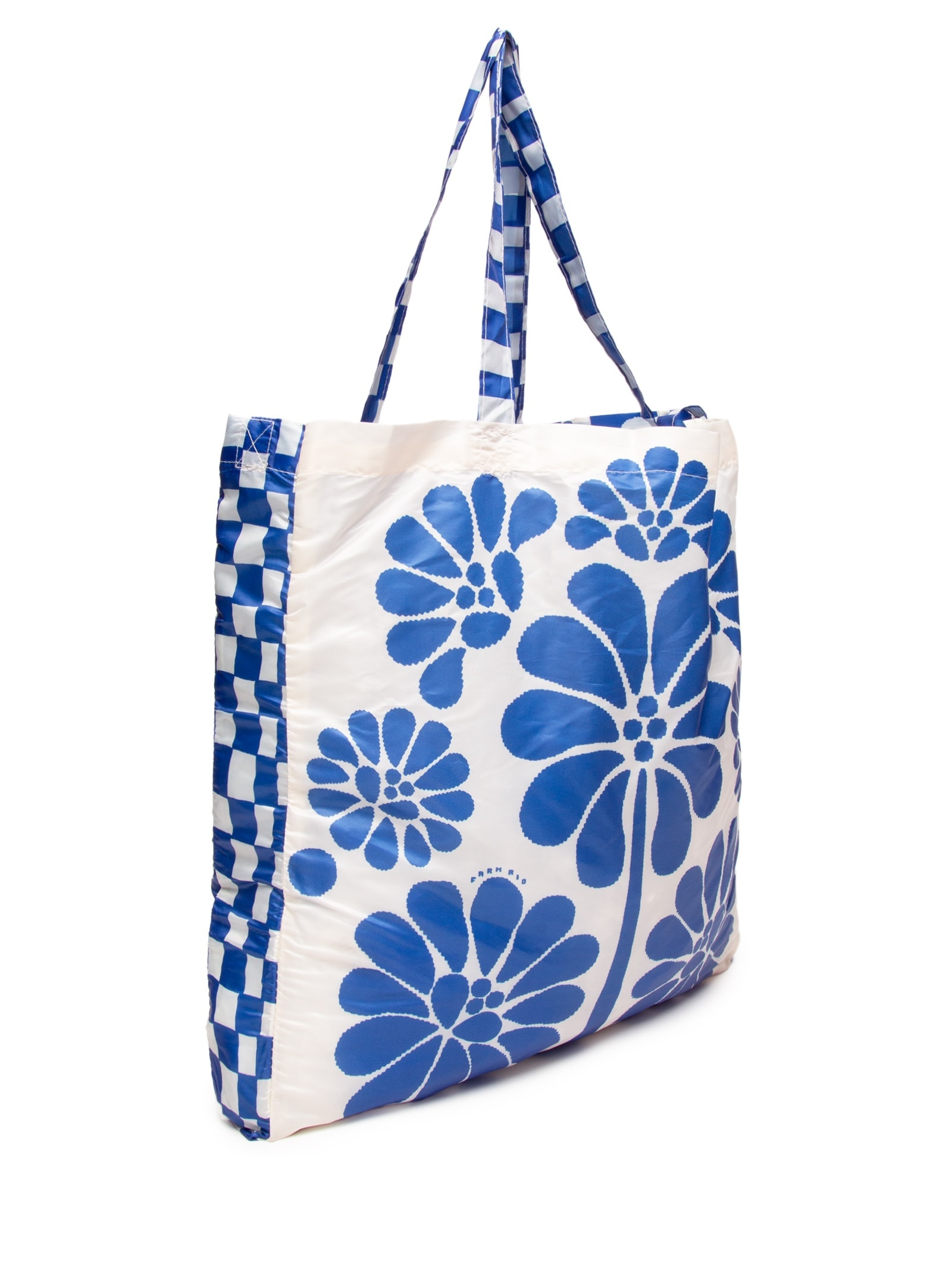 Bolsa Feminina Me Leva Quadriculado Palermo Azul Farm Etc