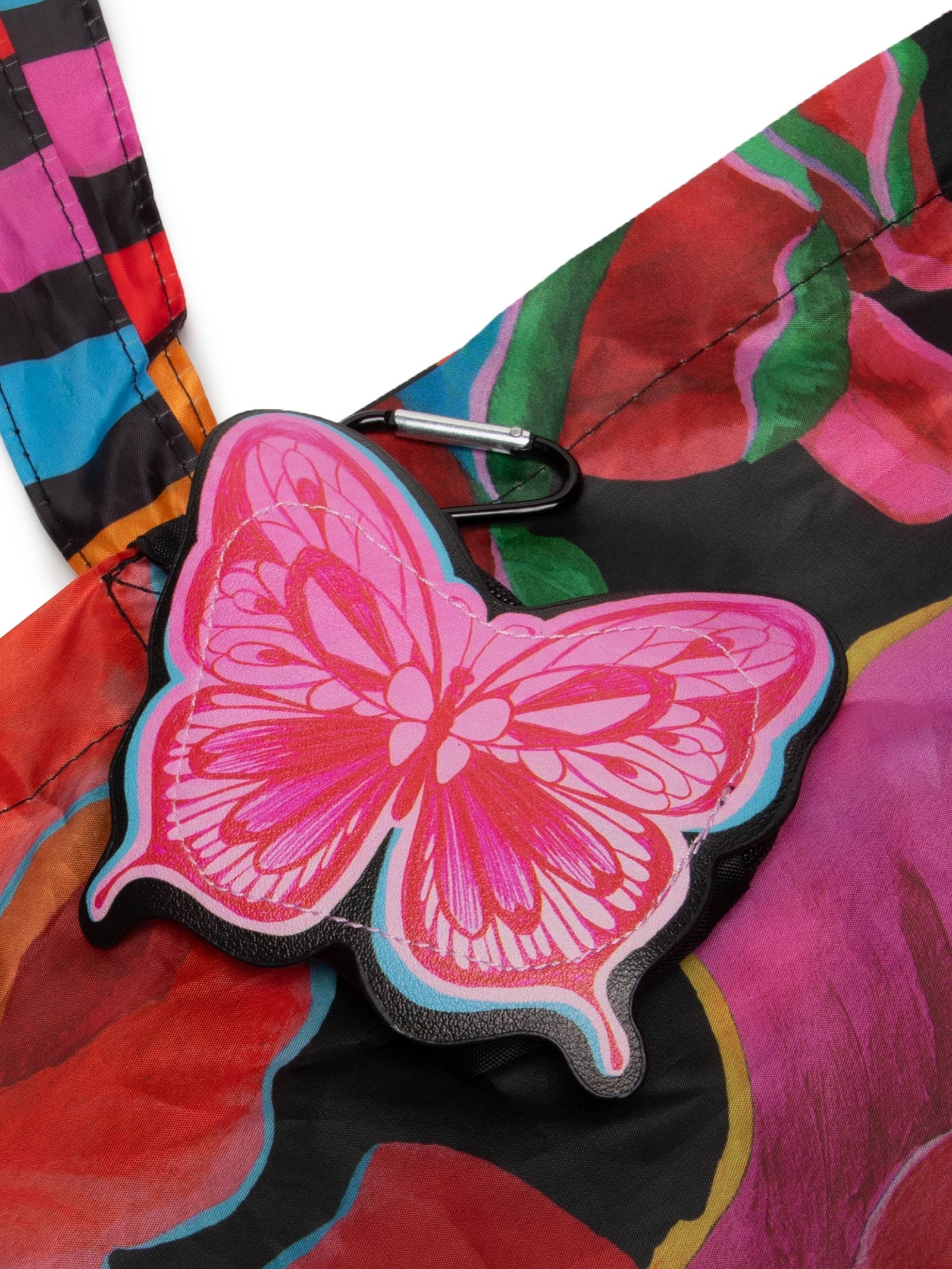 Bolsa Feminina Me Leva Rosas Pintadas Preto Farm Etc