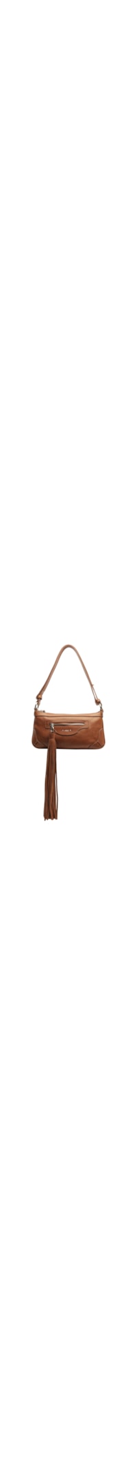 Bolsa Feminina Média Aged Leather - Marrom