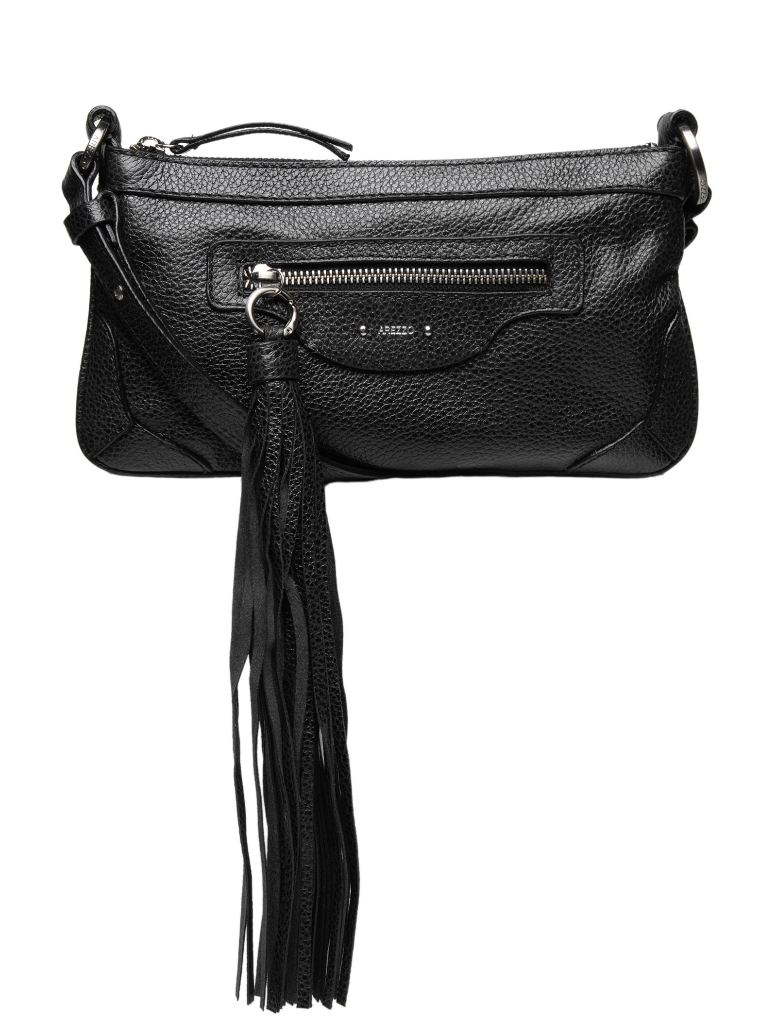 Bolsa Feminina Média Aged Leather Preto Arezzo