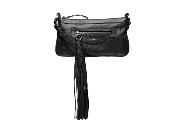 Bolsa Feminina Média Aged Leather - Preto