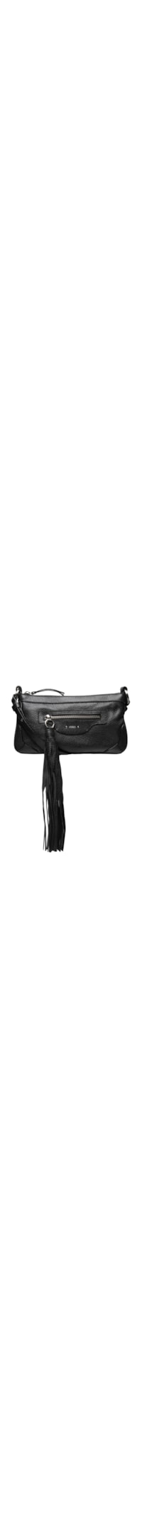 Bolsa Feminina Média Aged Leather - Preto