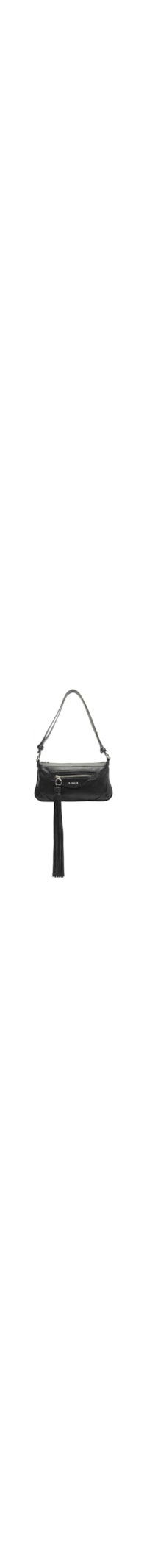 Bolsa Feminina Média Aged Leather - Preto