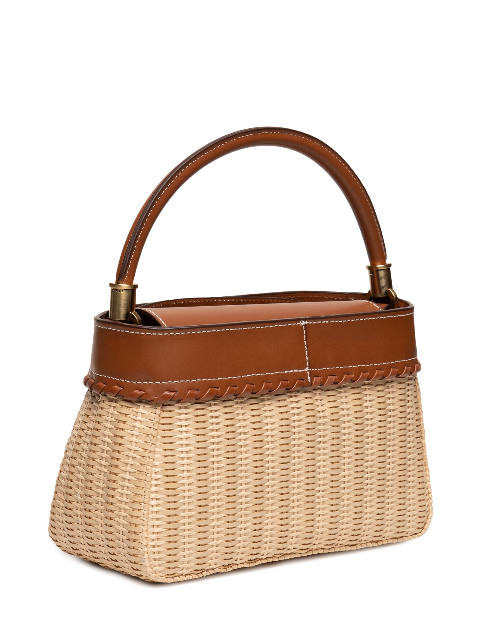 Bolsa Feminina Média Atanado Leather Brownie Bege Schutz