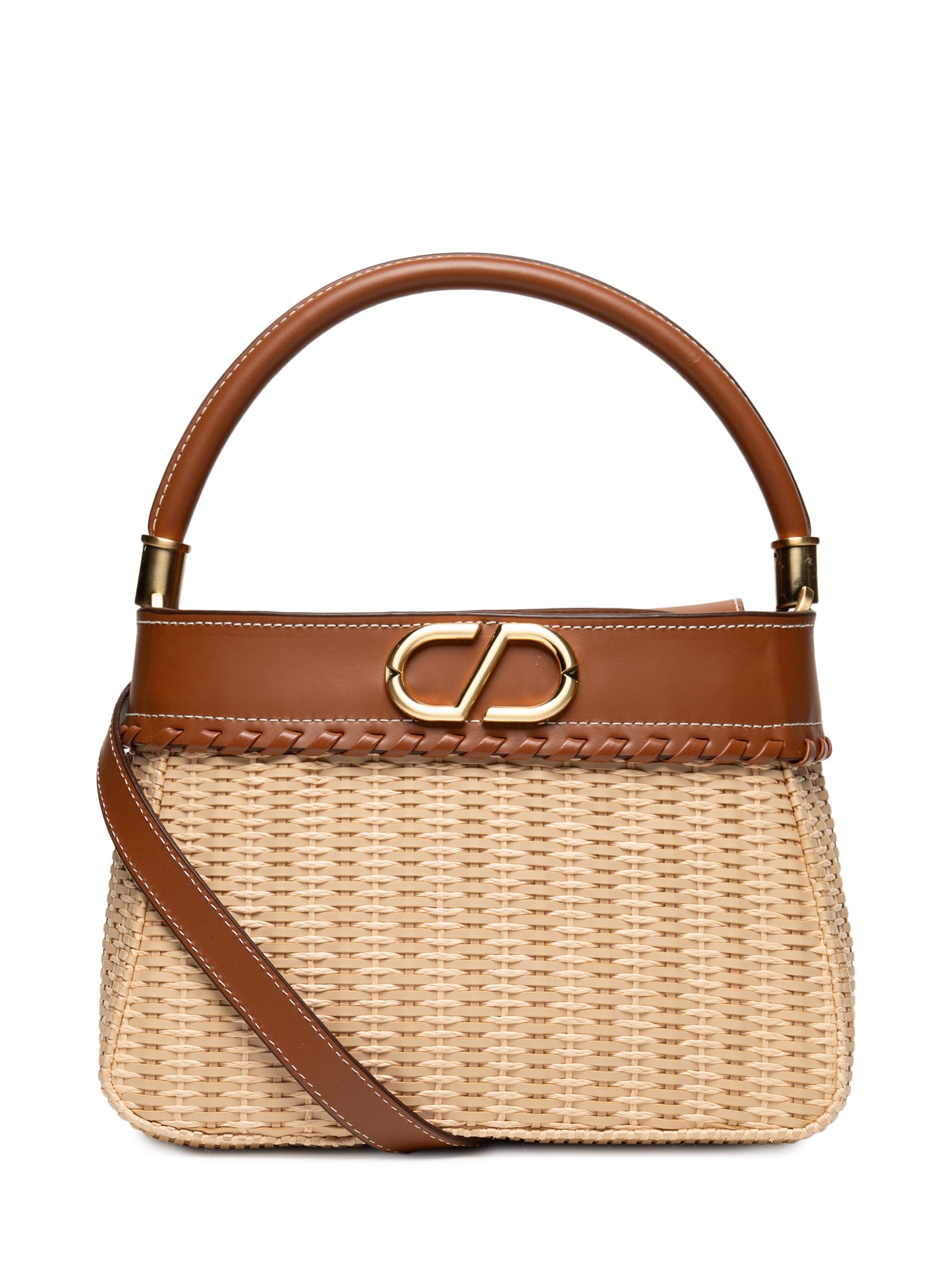 Bolsa Feminina Média Atanado Leather Brownie Bege Schutz