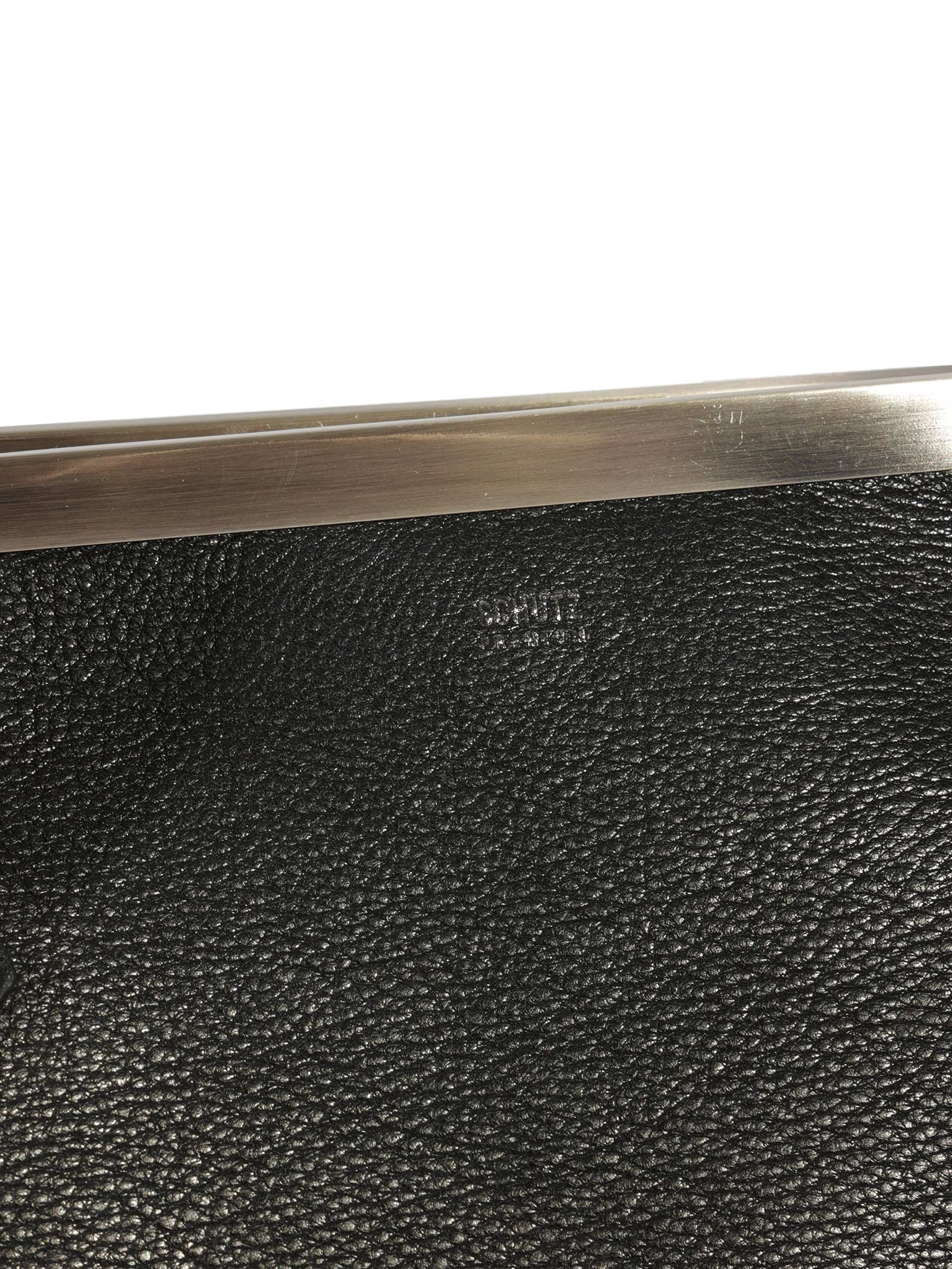 Bolsa Feminina Média Bowling Couro Preto Schutz