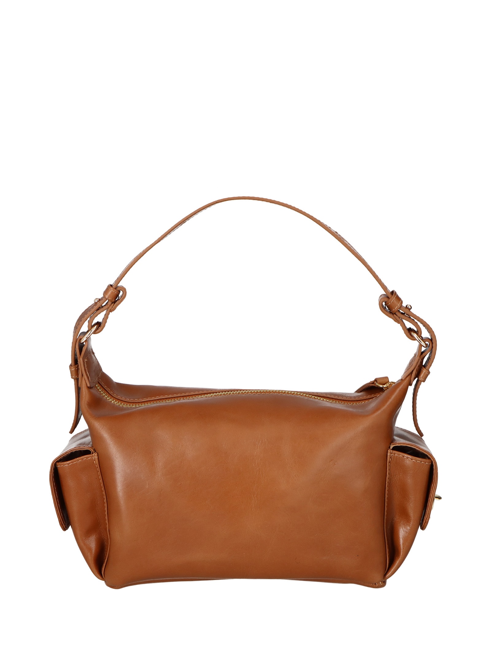 Bolsa Feminina Média Bulldog Enfeites Marrom Luiza Barcelos