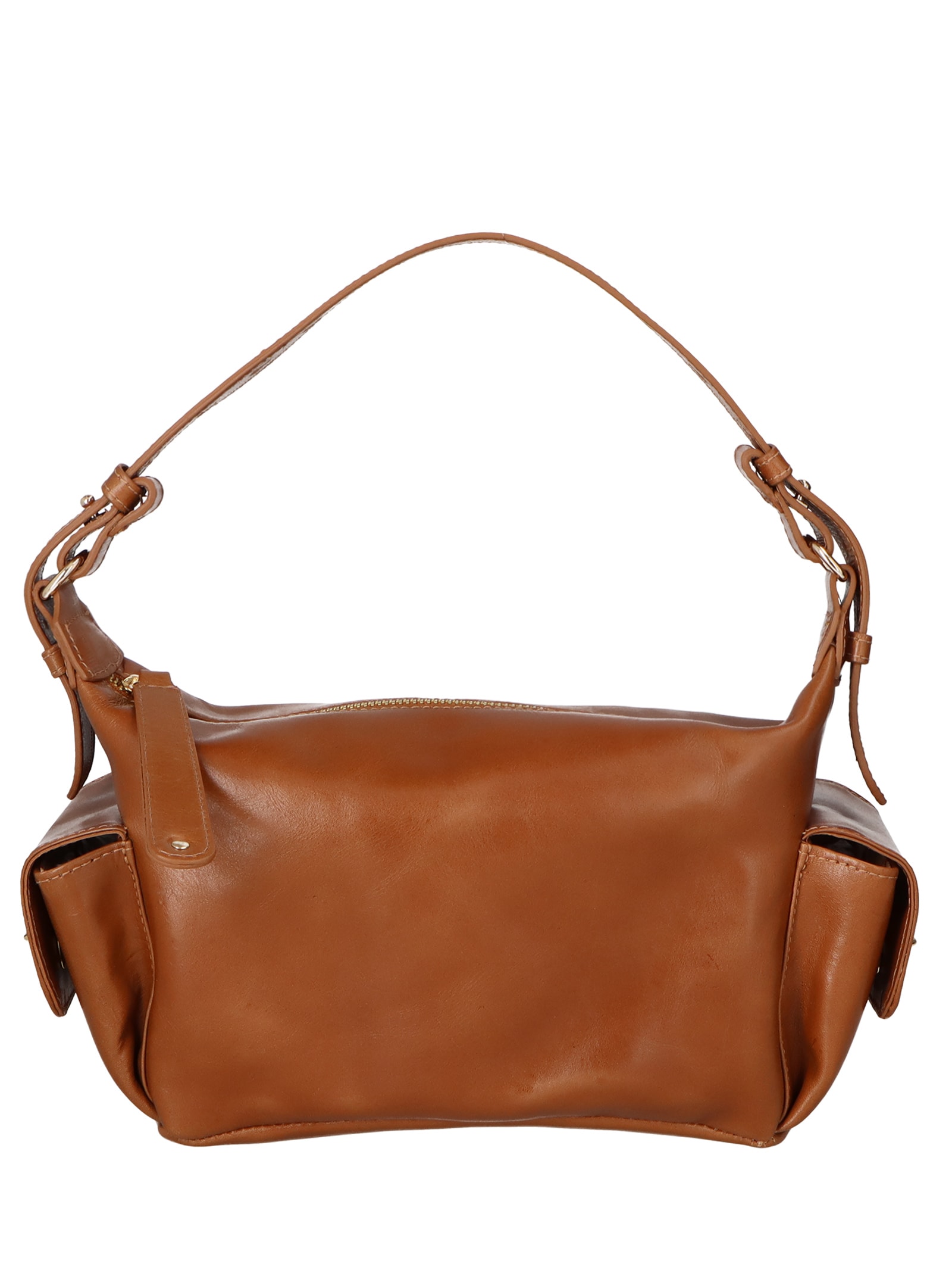 Bolsa Feminina Média Bulldog Enfeites Marrom Luiza Barcelos