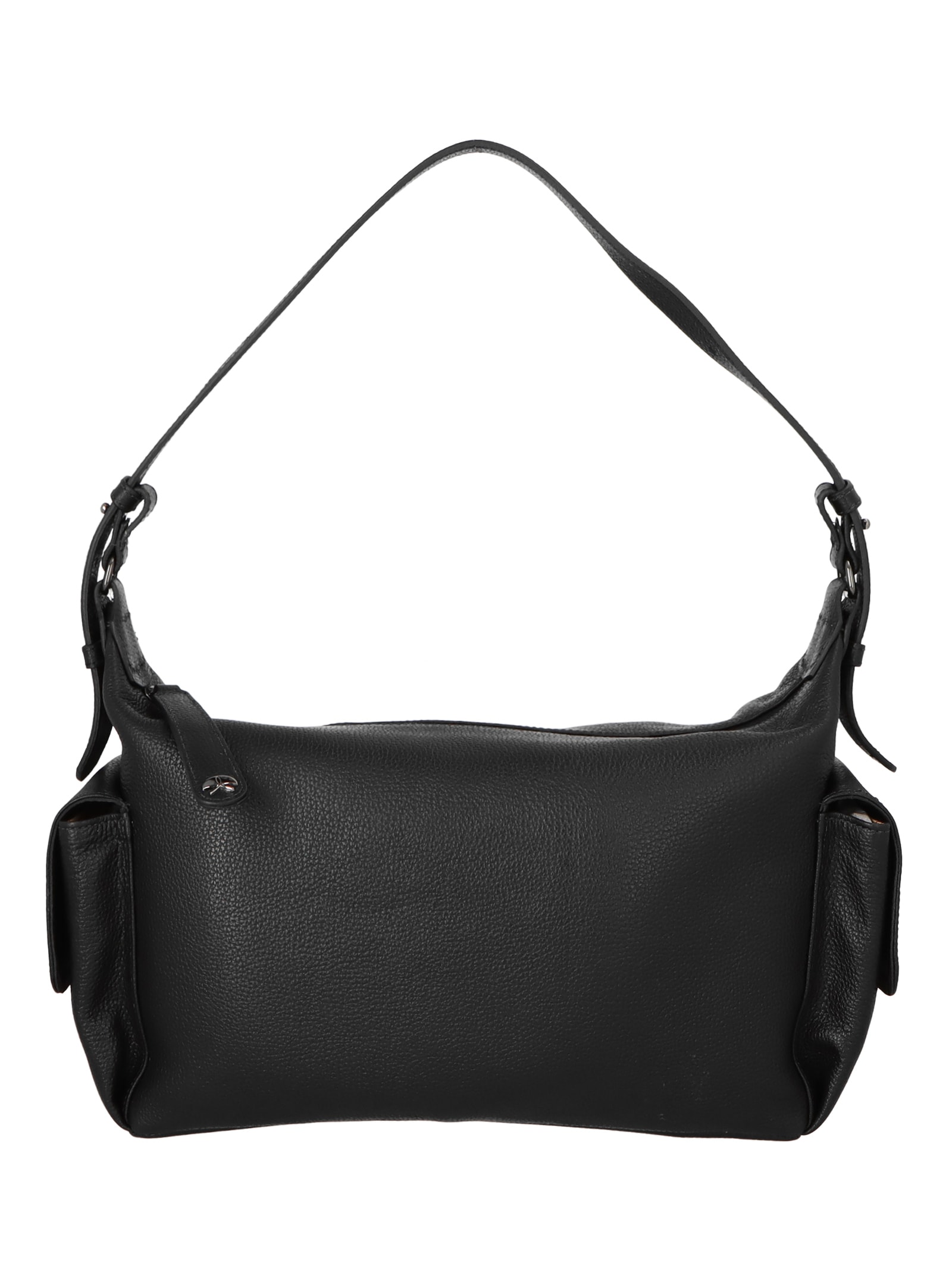 Bolsa Feminina Média Bulldog Enfeites Preto Luiza Barcelos