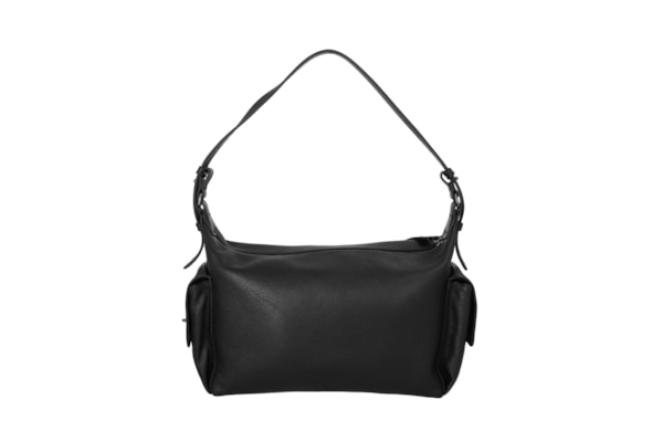 Bolsa Feminina Média Bulldog Enfeites - Preto