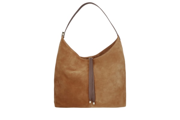 Bolsa Feminina Média Camurça- Marrom
