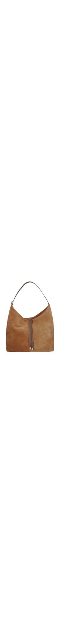 Bolsa Feminina Média Camurça- Marrom
