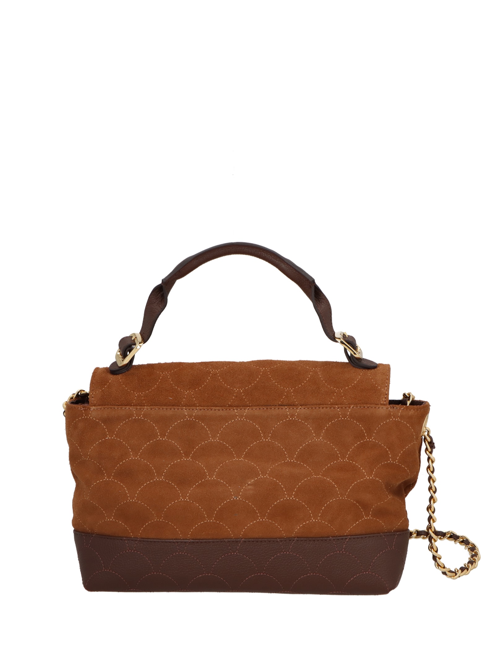 Bolsa Feminina Média Camurça Viena Marrom Luiza Barcelos