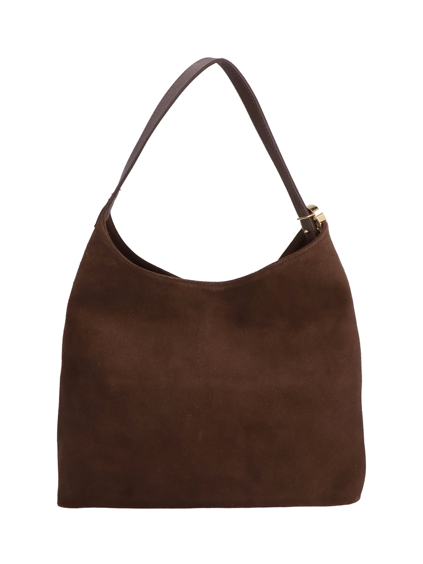 Bolsa Feminina Média Camurção Viena Marrom Luiza Barcelos