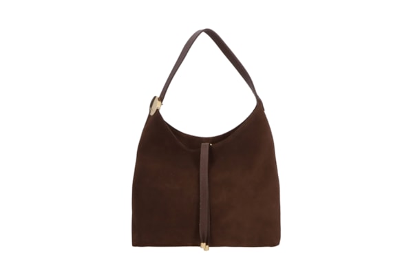 Bolsa Feminina Média Camurção Viena - Marrom