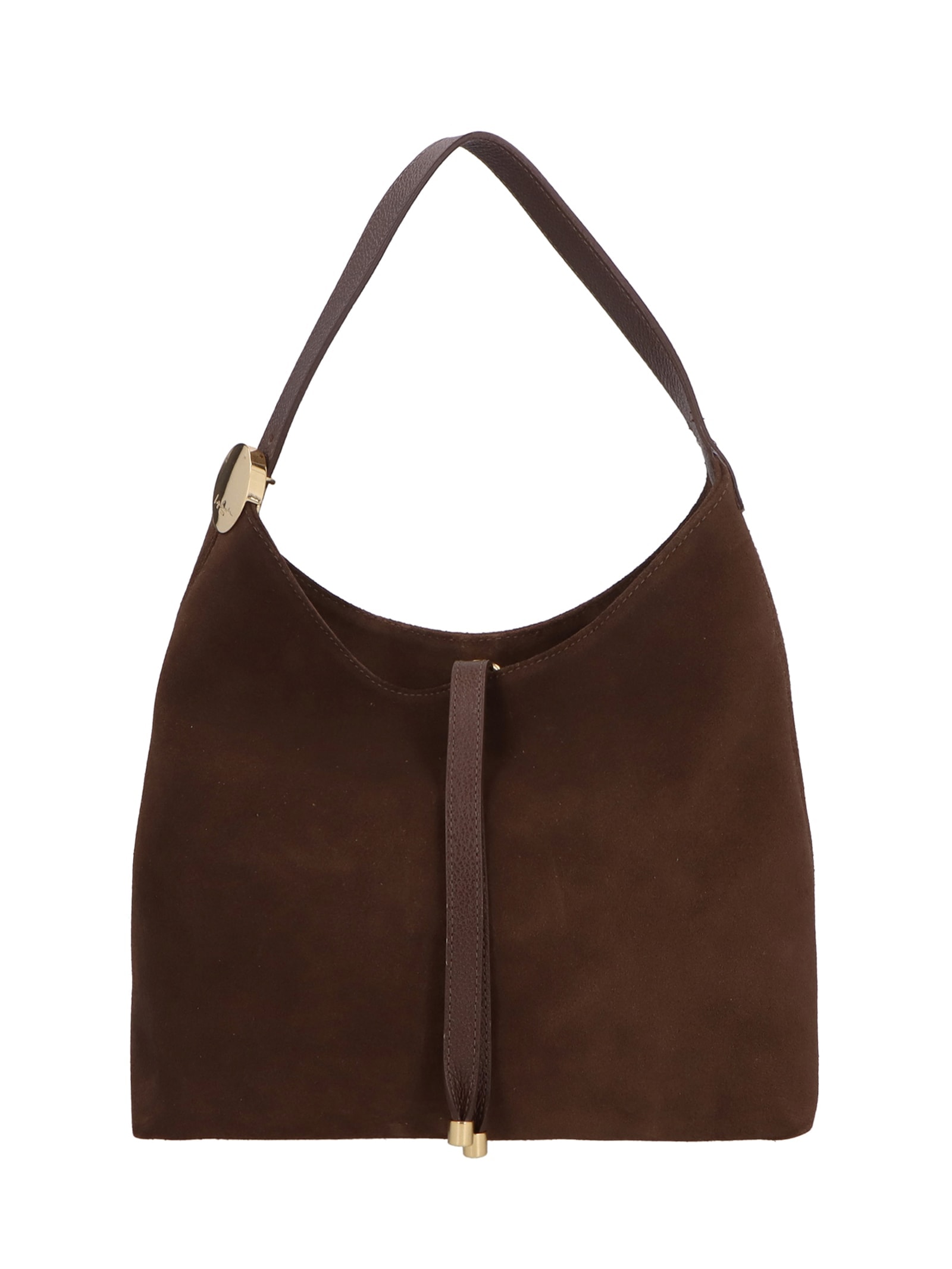 Bolsa Feminina Média Camurção Viena Marrom Luiza Barcelos