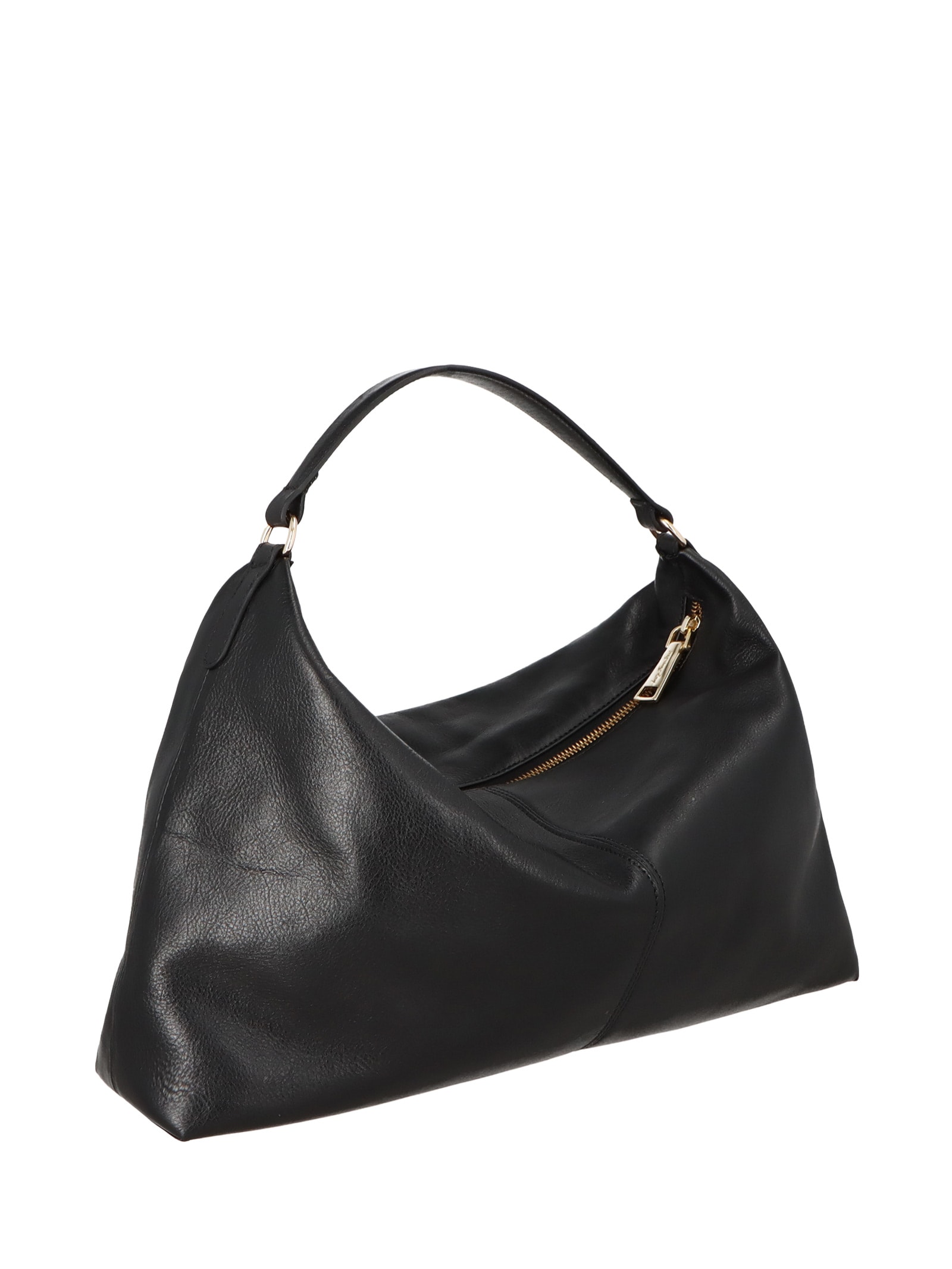 Bolsa Feminina Média Couro Campero Preto Luiza Barcelos