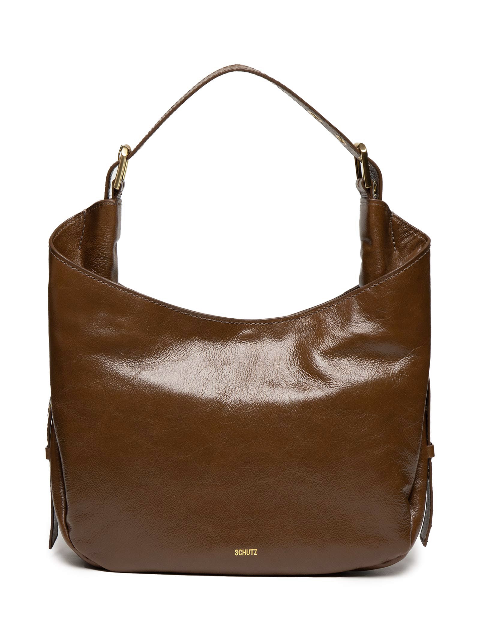 Bolsa Feminina Média Couro Marrom Schutz