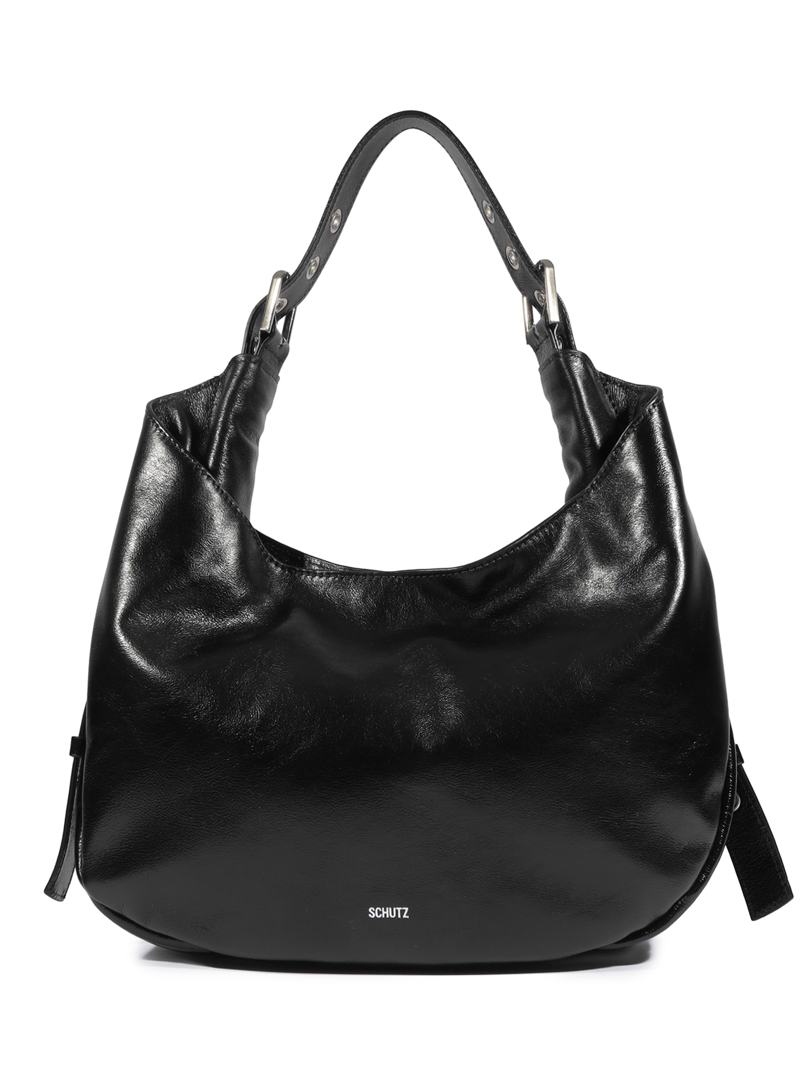 Bolsa Feminina Média Couro Preto Schutz