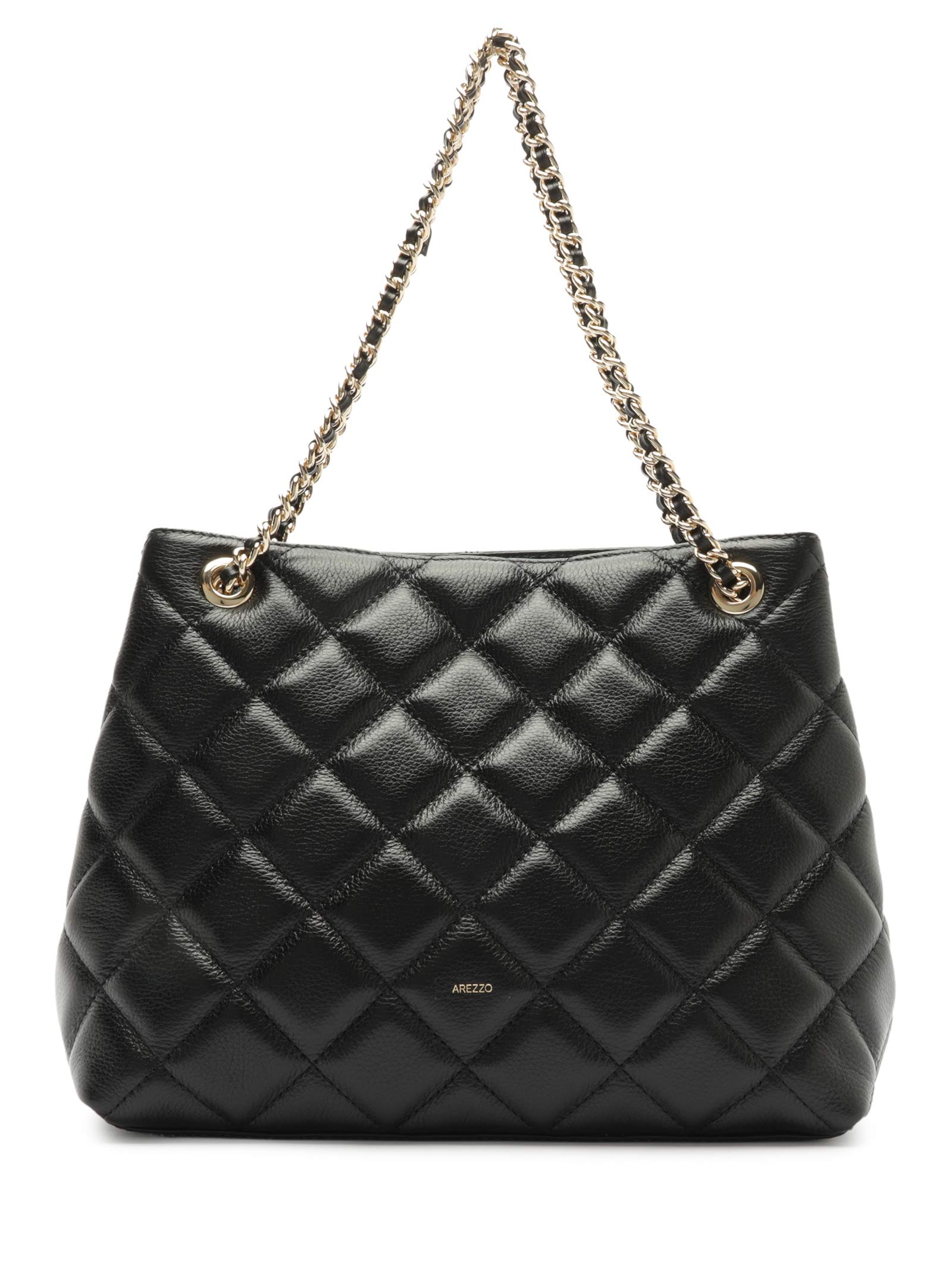 Bolsa Feminina Média Couro Preto Arezzo