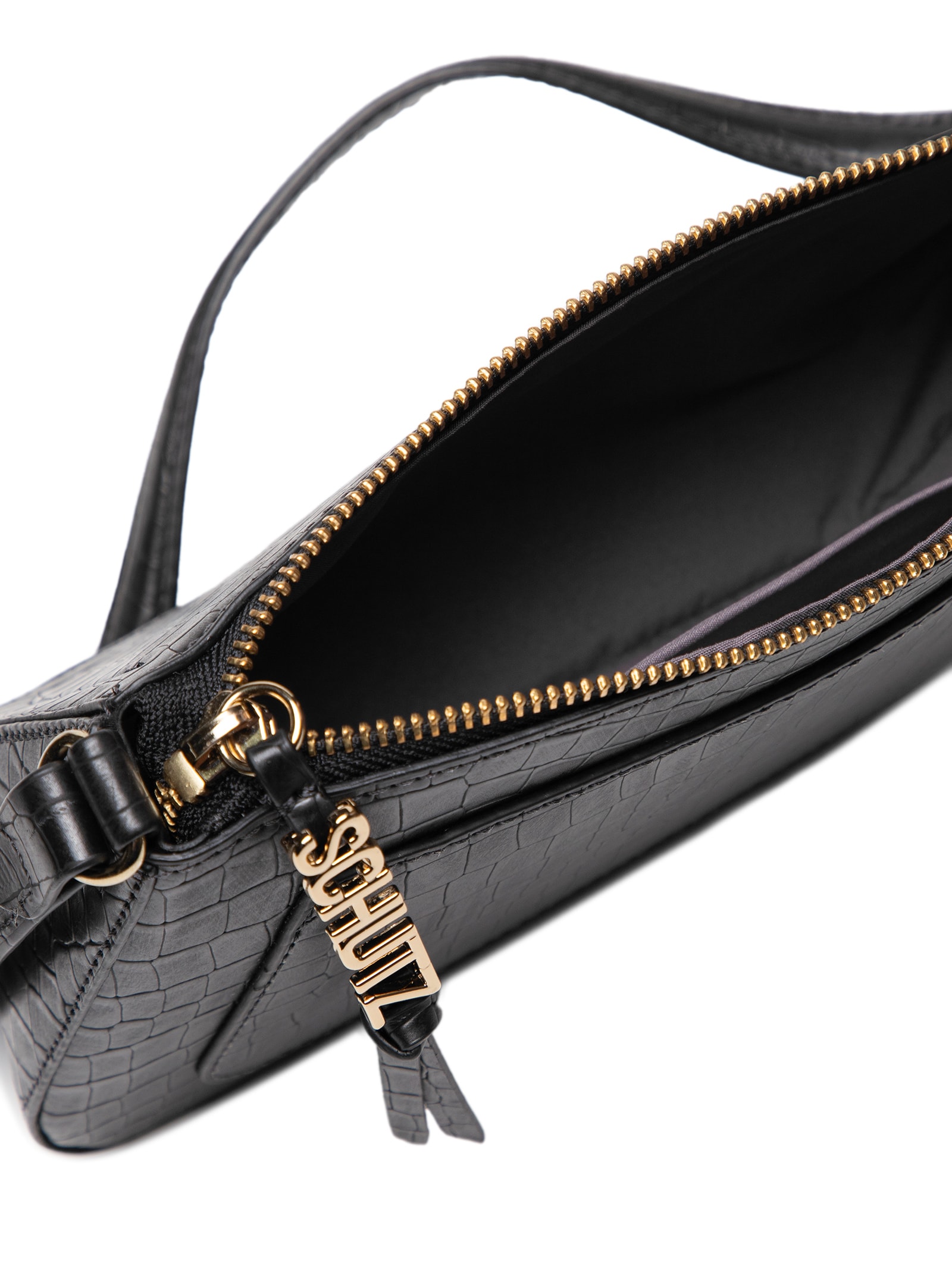 Bolsa Feminina Média Dante Croco Schutz Preto