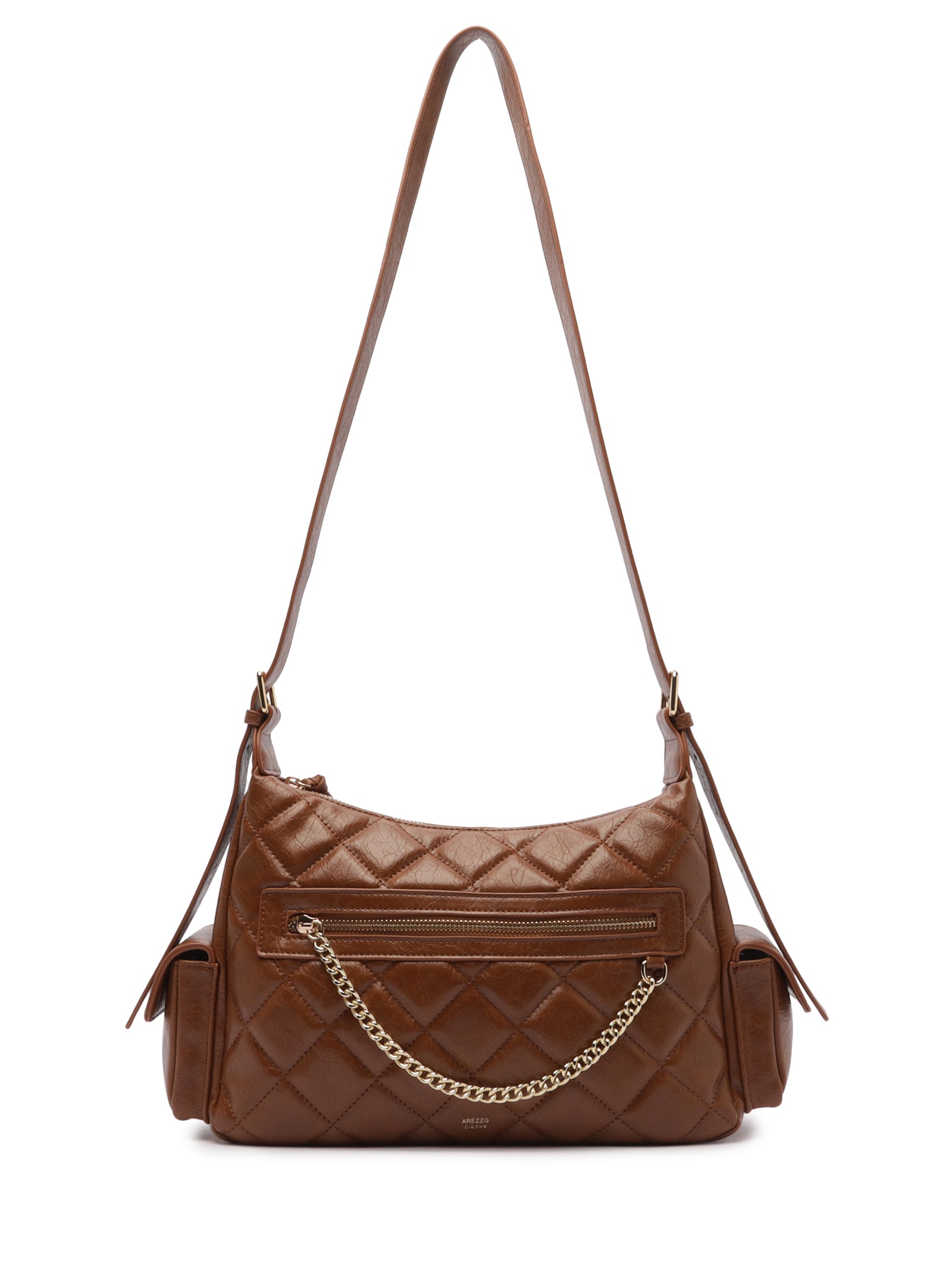 Bolsa Feminina Média Eco Soft Shine Marrom Arezzo