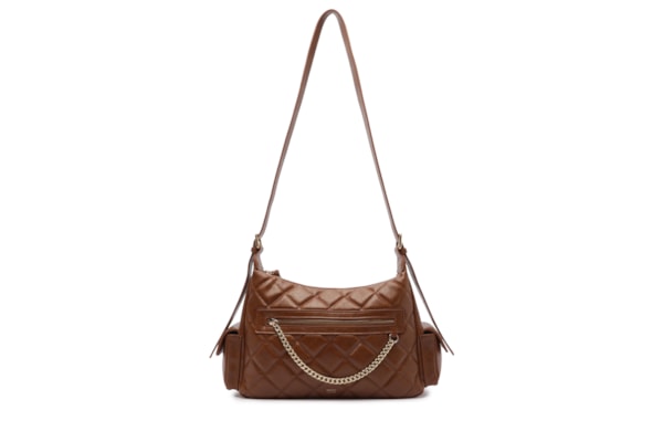 Bolsa Feminina Média Eco Soft Shine - Marrom