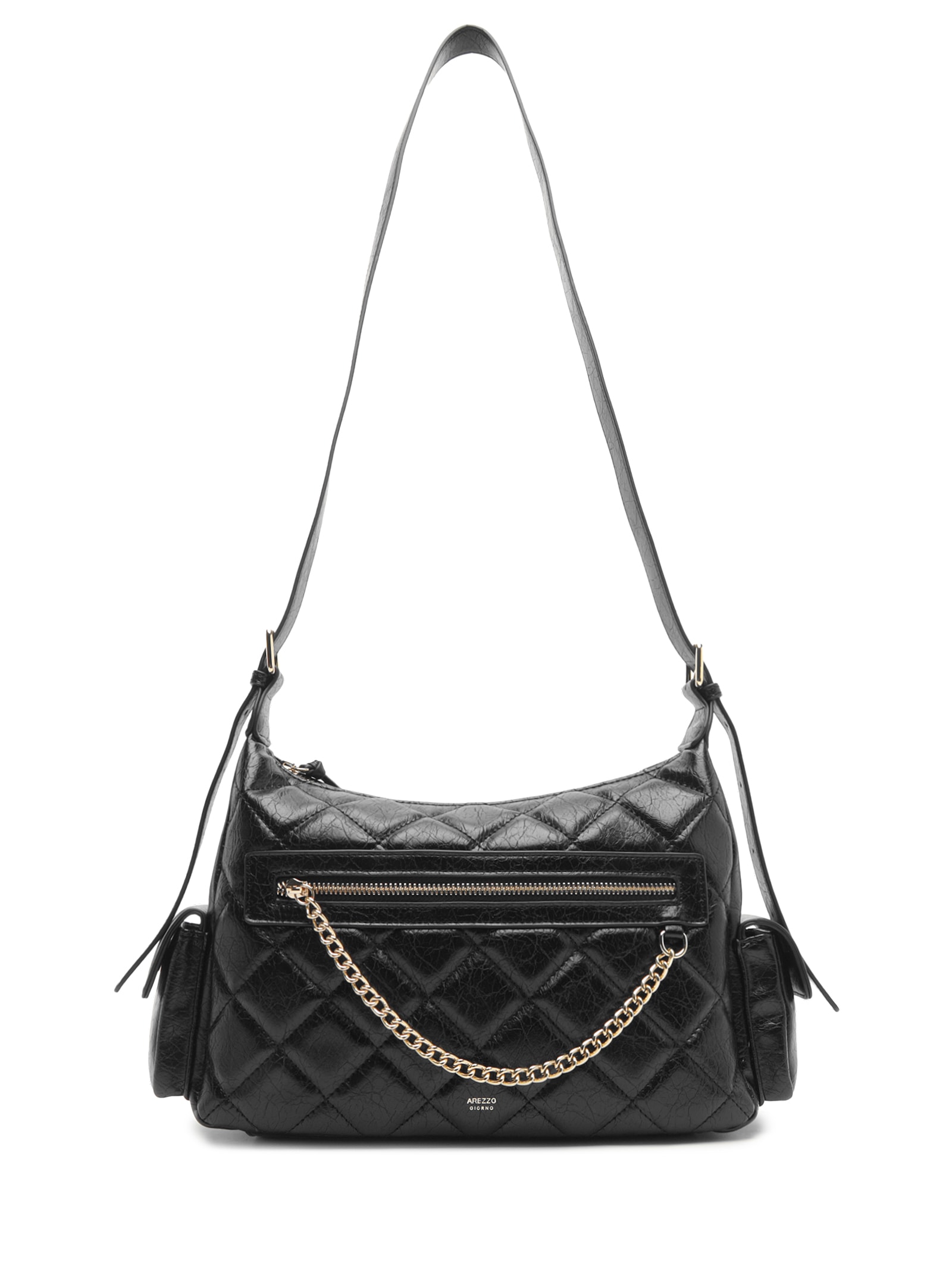 Bolsa Feminina Média Eco Soft Shine Preto Arezzo