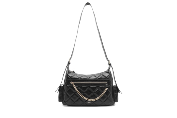 Bolsa Feminina Média Eco Soft Shine - Preto