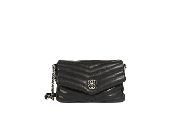 Bolsa Feminina Média Elara Couro - Preto