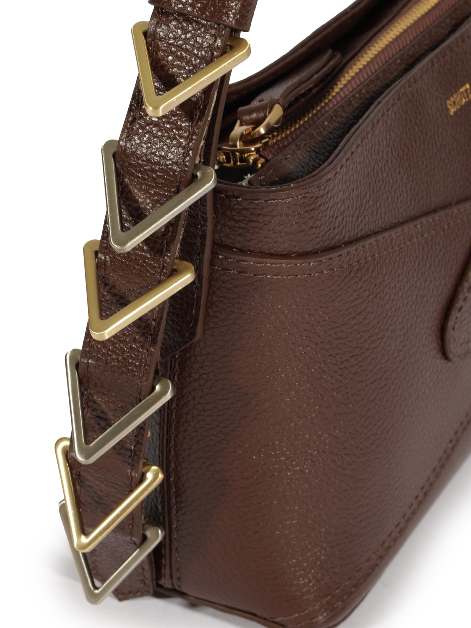 Bolsa Feminina Média Floater Smooth Marrom Schutz