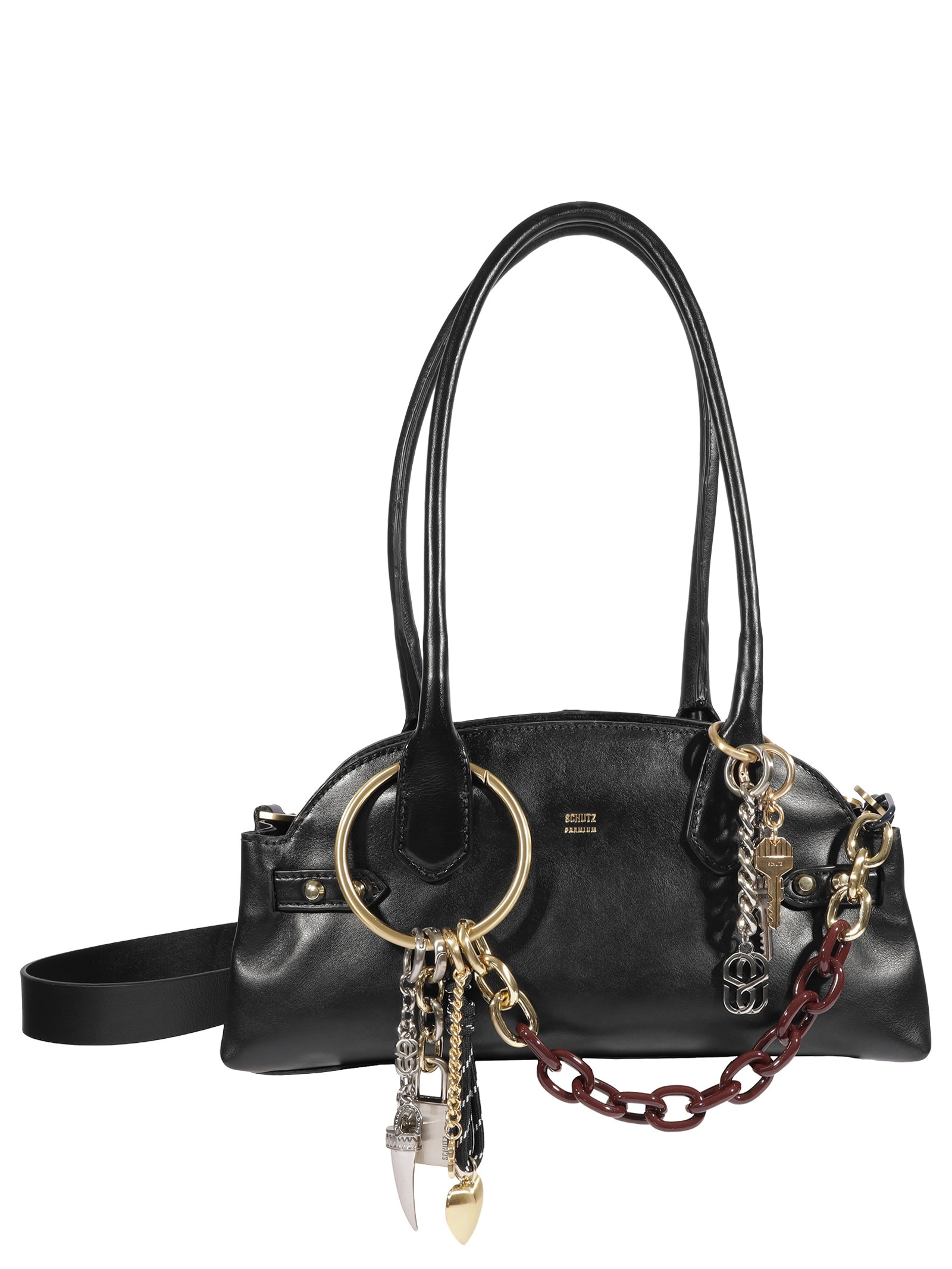 Bolsa Feminina Média Full Soft Calf Preto Schutz