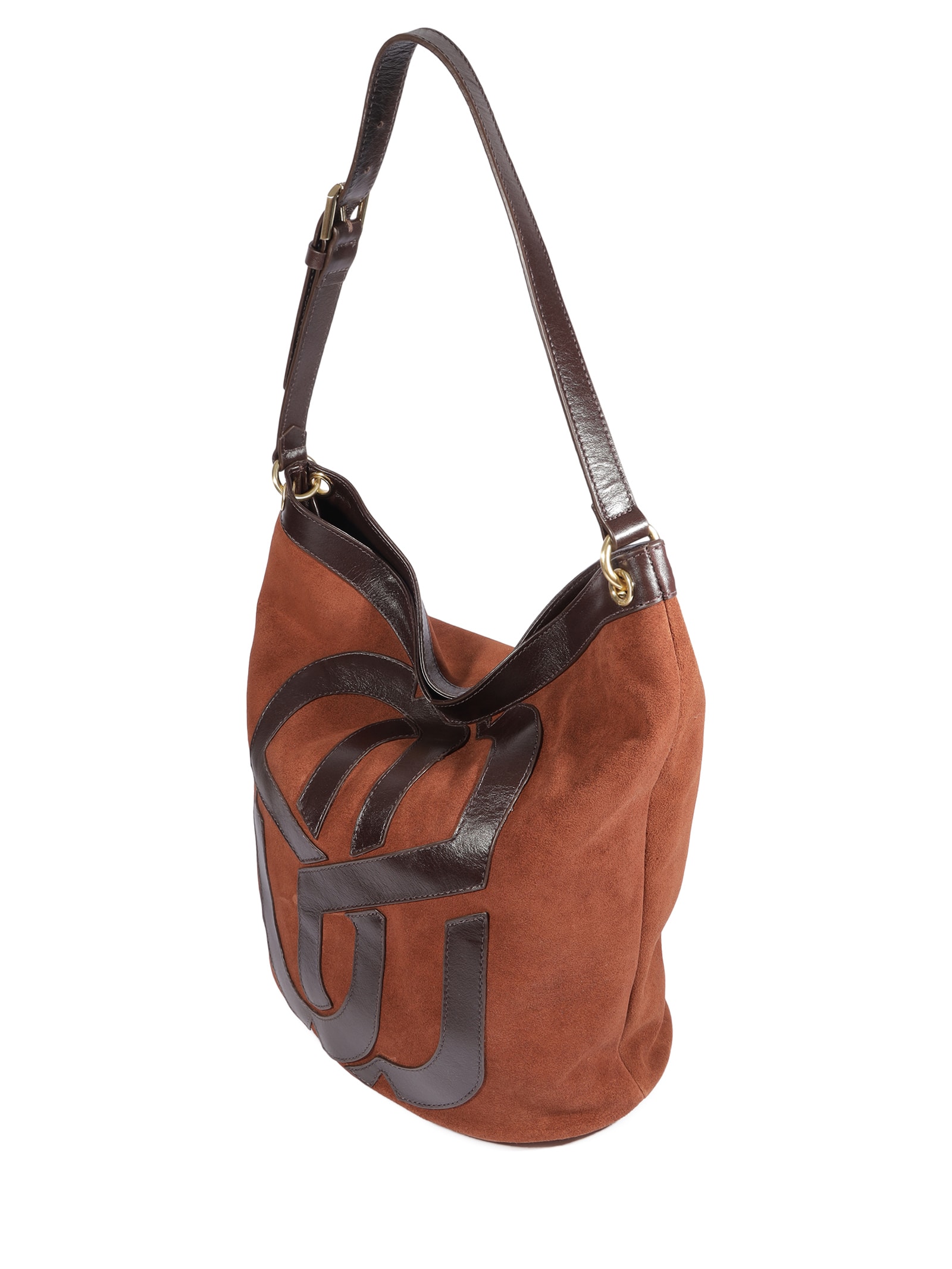 Bolsa Feminina Média Hobo Camurça Marrom Schutz