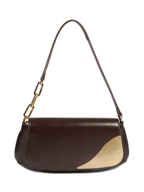 Bolsa Feminina Média Kloss Couro – Marrom