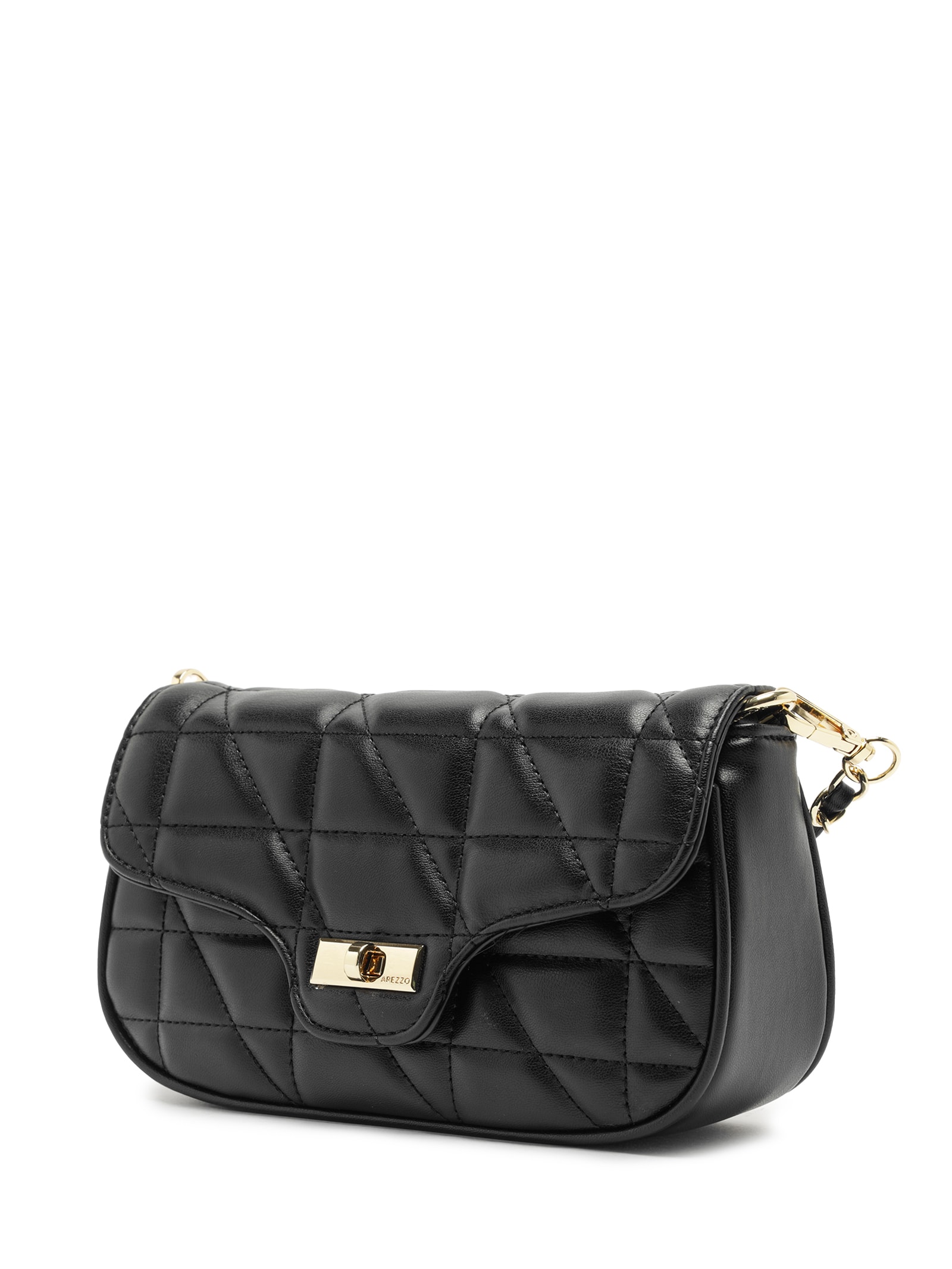 Bolsa Feminina Média Matelassê Preto Arezzo