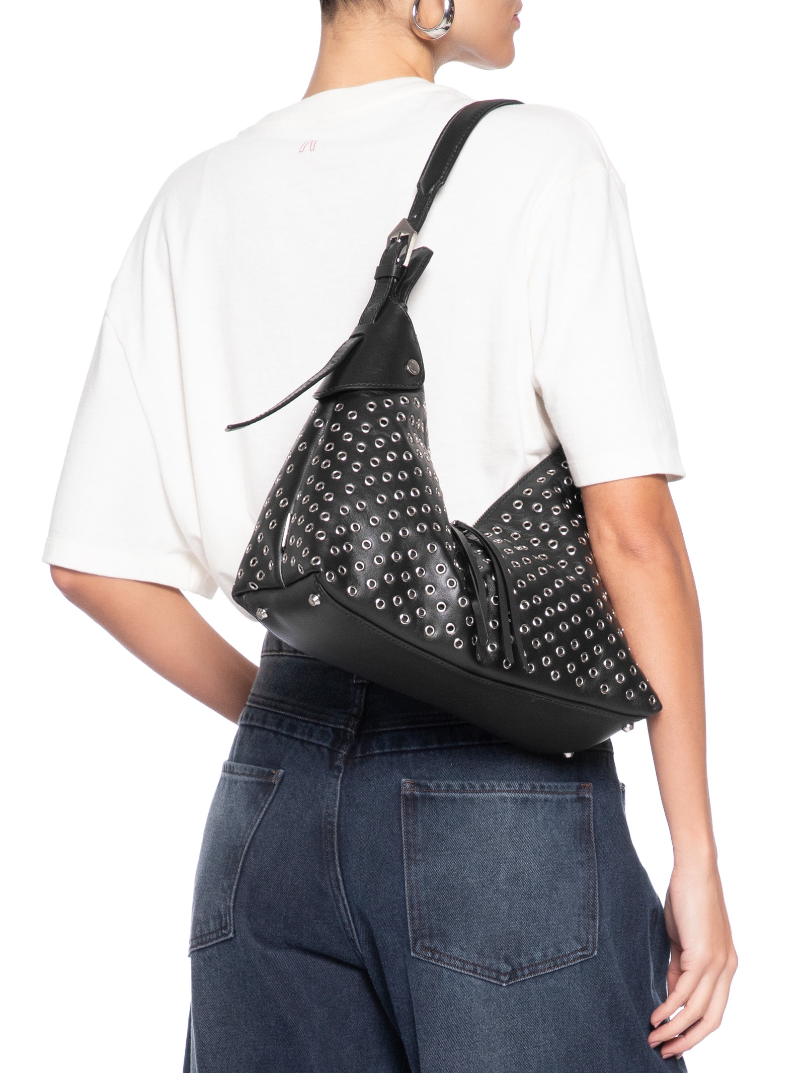 Bolsa Feminina Média Napa Fleecy Preto Schutz