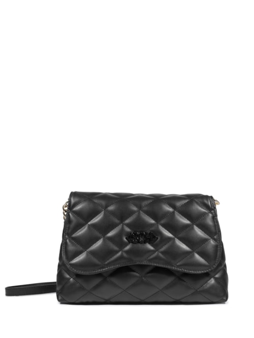 Bolsa Feminina Média Napa Paris Tecno – Preto