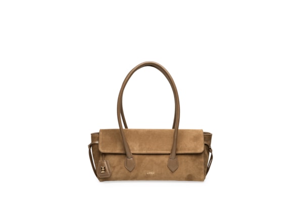 Bolsa Feminina Média Shoulder Com Nó Lateral - Marrom