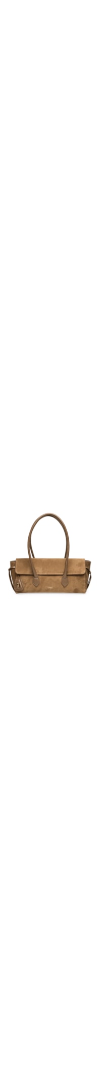 Bolsa Feminina Média Shoulder Com Nó Lateral - Marrom