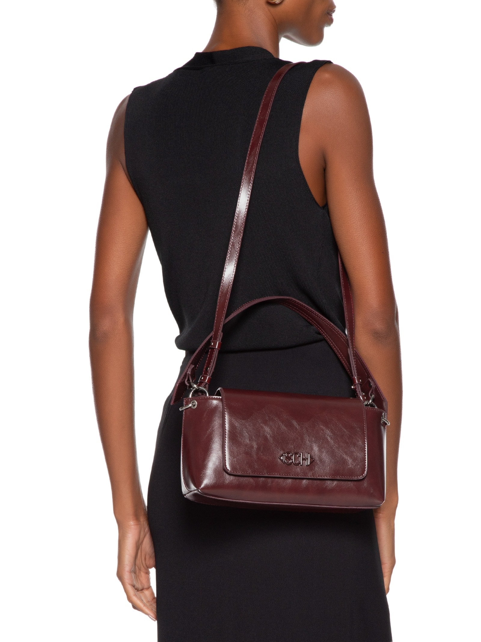 Bolsa Feminina Média Shoulder Marrom Schutz