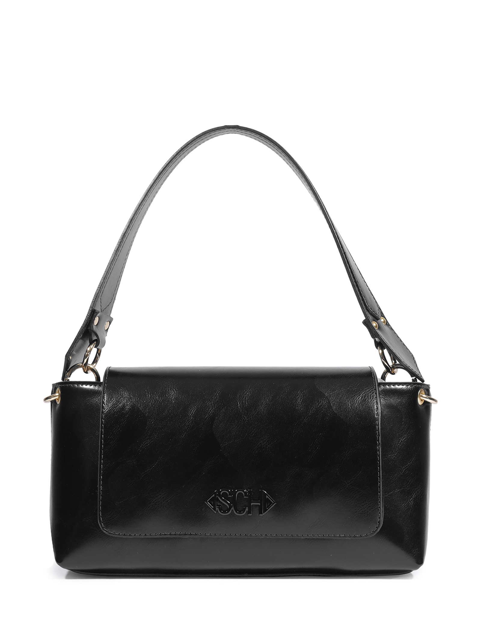 Bolsa Feminina Média Shoulder Preto Schutz