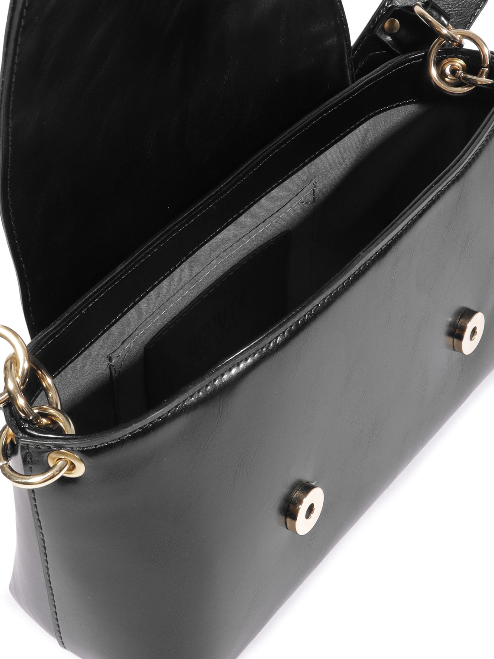 Bolsa Feminina Média Shoulder Preto Schutz
