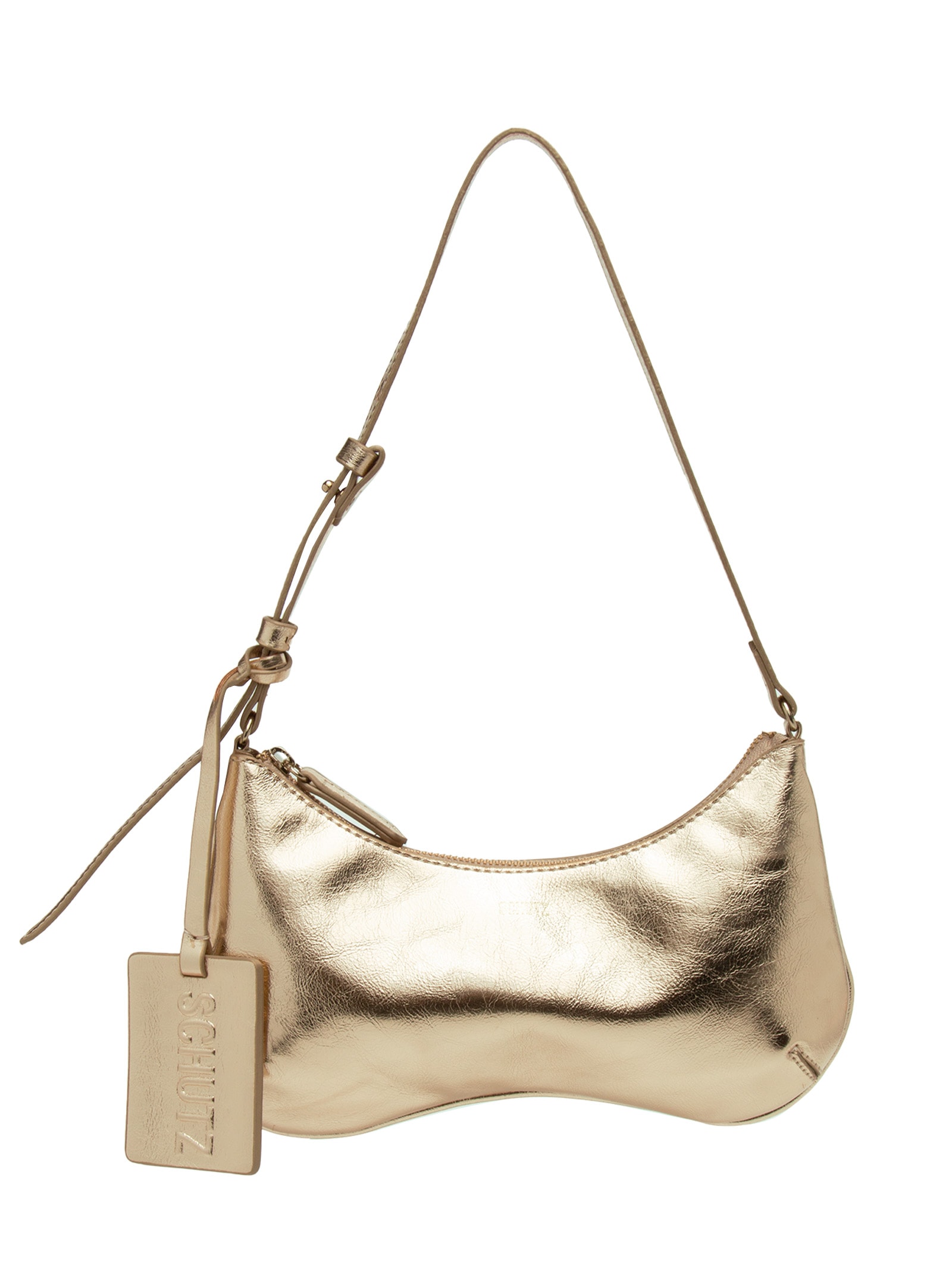 Bolsa Feminina Média Stellare Tecno - Dourado - Schutz