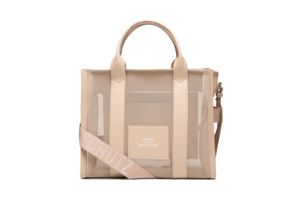 Bolsa Feminina Média Tela Easy Leather Egg Shell - Bege