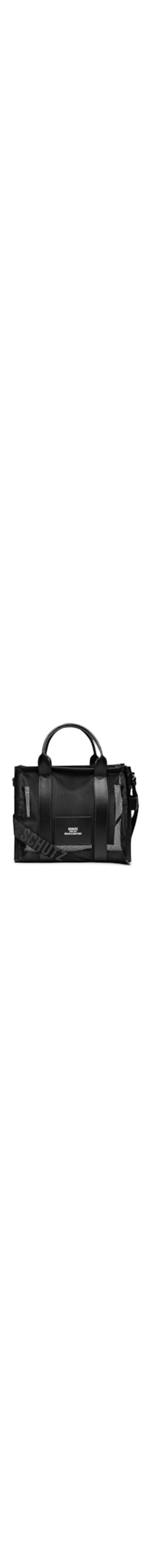 Bolsa Feminina Média Tela Easy Leather - Preto