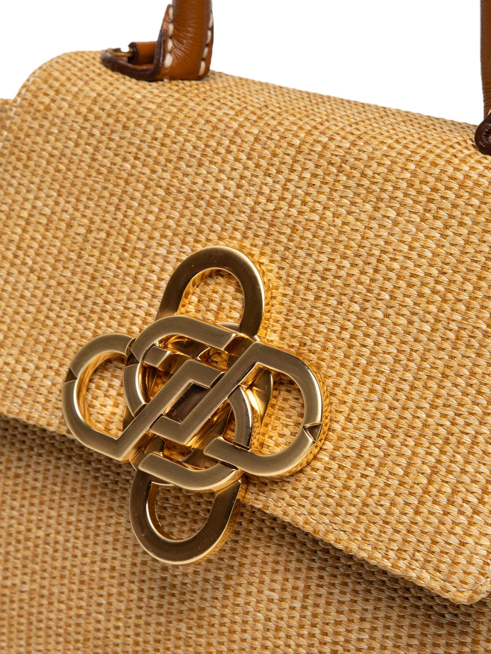 Bolsa Feminina Média Tiracolo Ráfia Bege Schutz