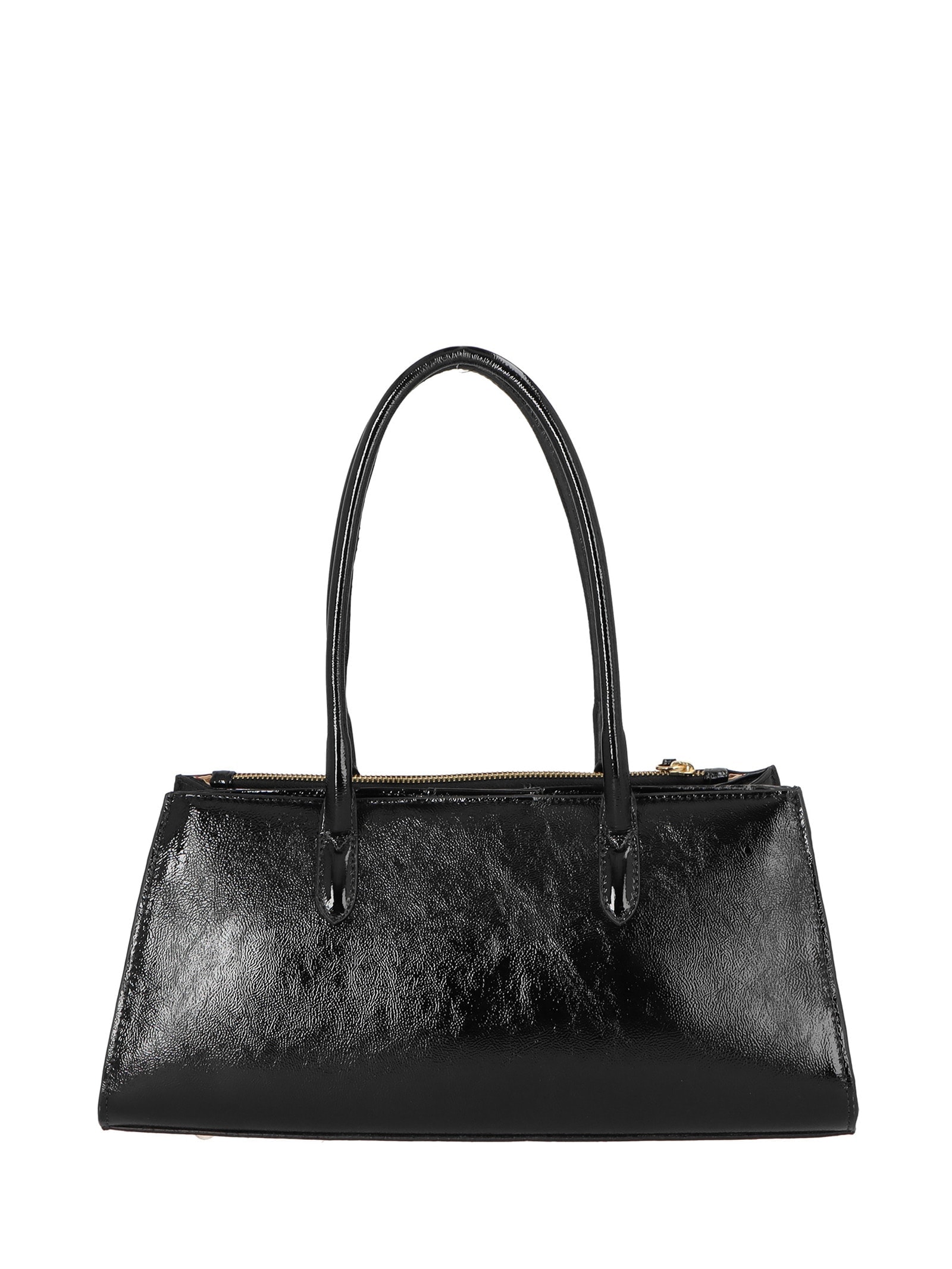 Bolsa Feminina Média Verniz Preto Luiza Barcelos