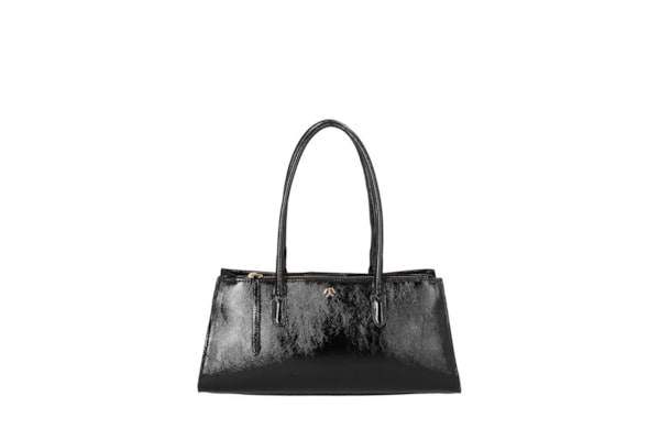 Bolsa Feminina Média Verniz - Preto